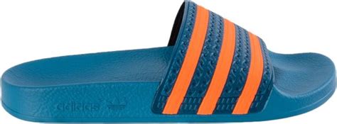 adidas slippers blauw oranje